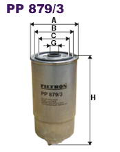 Фильтр топливный IVECO (ИВЕКО) Daily (Filtron) PP879/3/WF8424/95039E PP879/3 - фото 