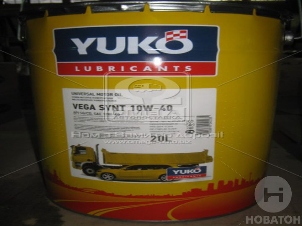 Олива моторн.Yukoil VEGA SYNT SAE 10W-40 API SG / CD (Каністра 20л) - фото 