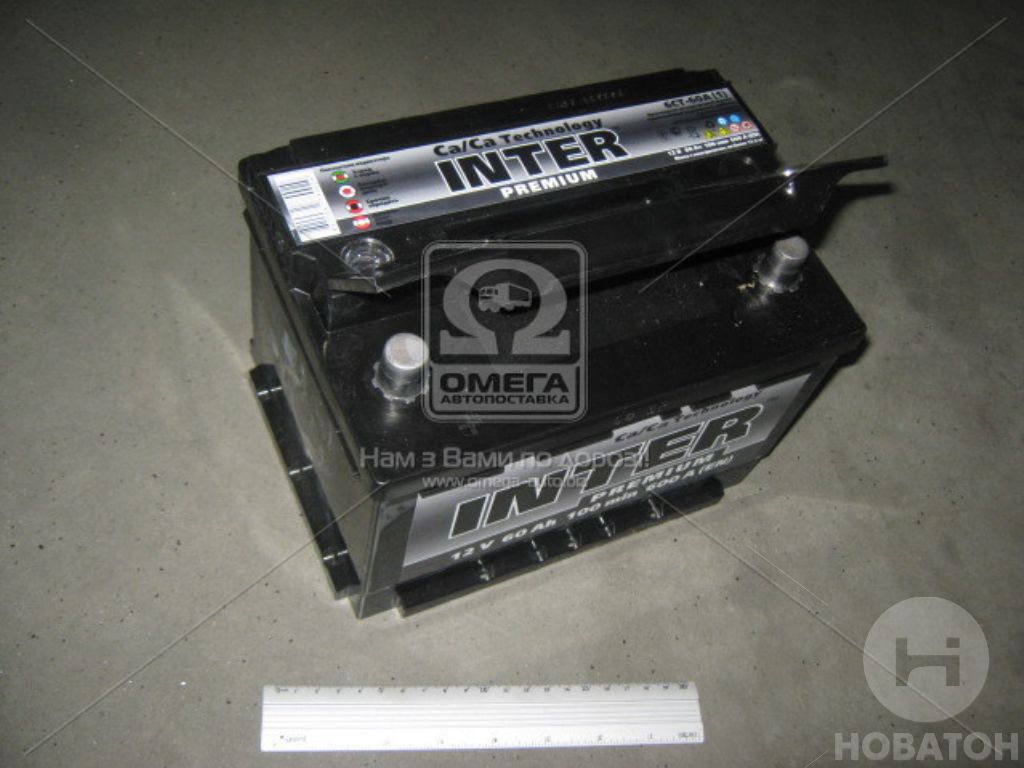 Аккумулятор 60 АЗ-6СТ INTER Premium залитый (242х175х190) - фото 
