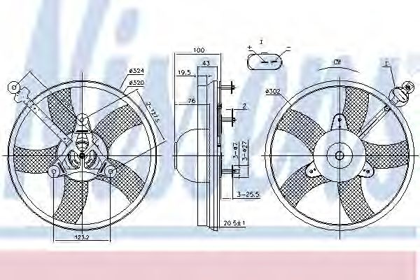 Вентилятор двигуна (вир-во Nissens) - фото 