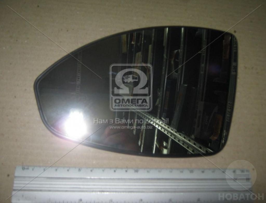 Вкладыш (стекло) зеркала левый выпуклый (с обогревом) CHEVROLET (ШЕВРОЛЕ) CRUZE 09- (Fps) - фото 
