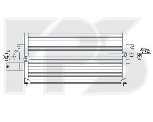 Радиатор кондиционера (конденсер) INFIN G 20(+)[OE 92110-77J10] (NISSENS) - фото 