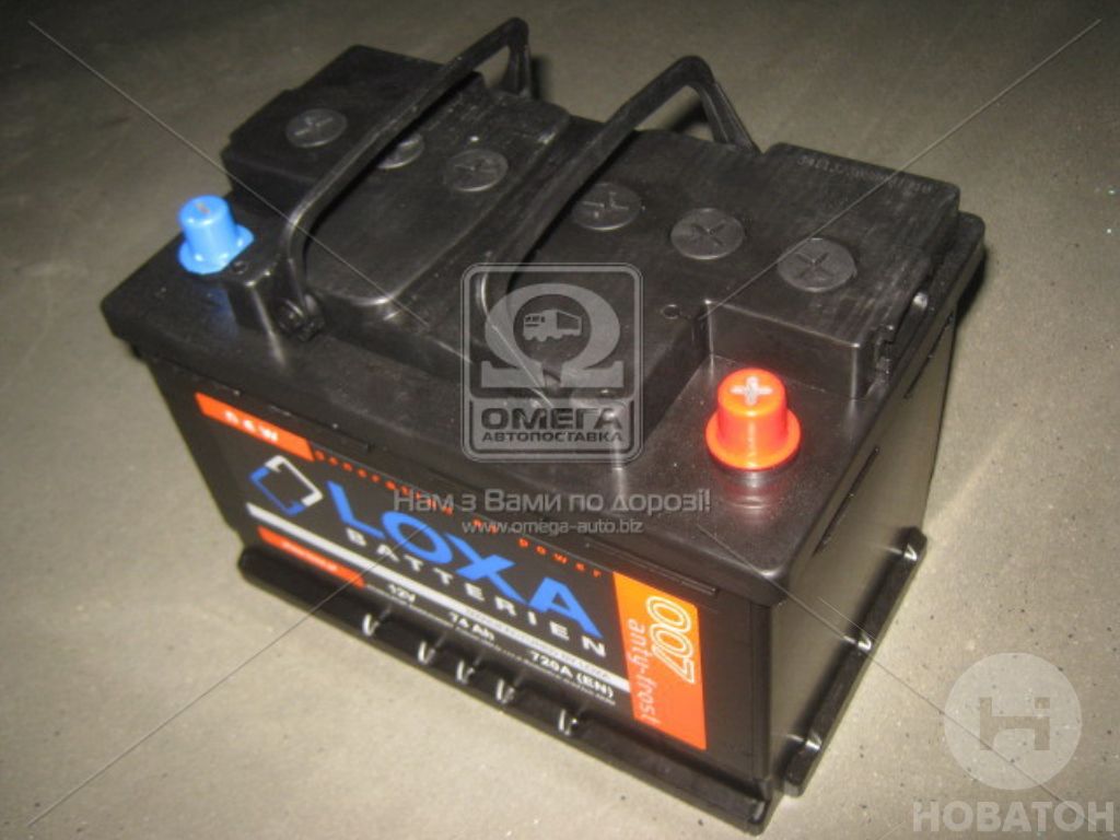 Аккумулятор   74Ah-12v LOXA (276x175x190),R,EN720 C574-10 - фото 