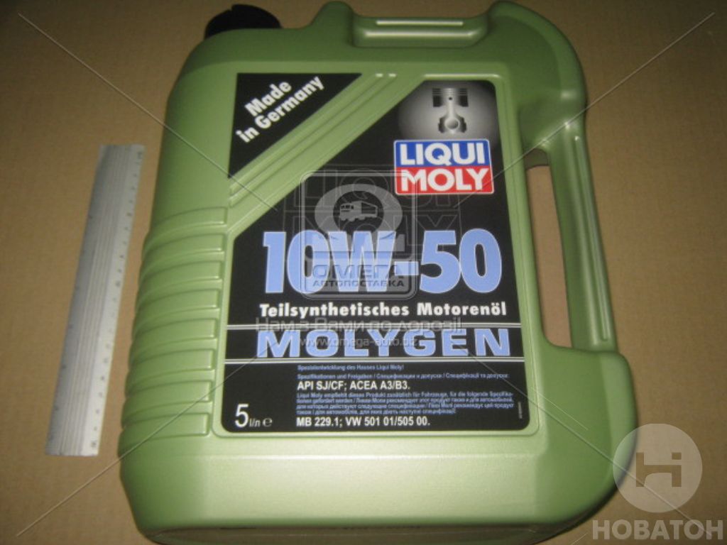 Масло моторное Liqui Moly Molygen 10W-50 API SJ/CF; ACEA A3/B3-98 (Канистра 5л) - фото 