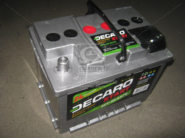 Акумулятор 60Ah-12v DECARO START (242x175x190),L,EN480 6СТ-60 АЗ (1) - фото 