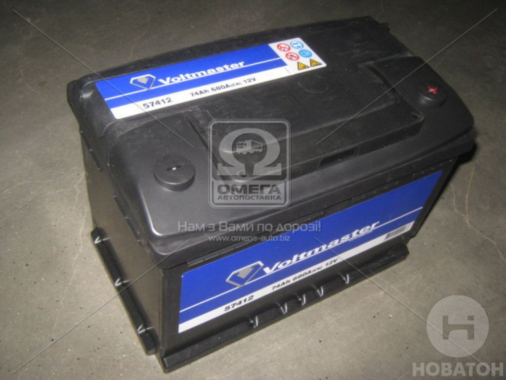 Аккумулятор  74Ah-12v VOLTMASTER (278х175х190),R,EN680 EXIDE TECHNOLOGIES S.A. 57402 - фото 