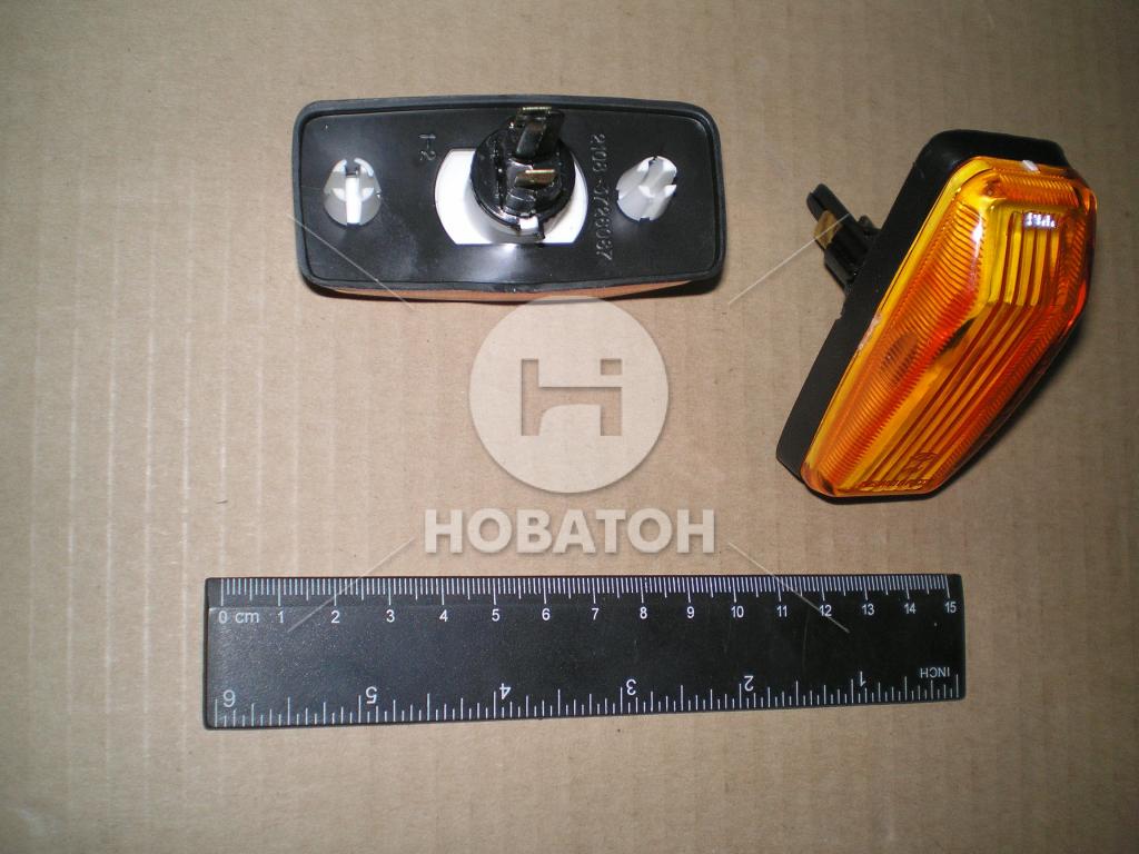 Указатель поворота боковой ВАЗ 2108 оранжевый с лампой и проклад. в упаковке (Рекардо) - фото 