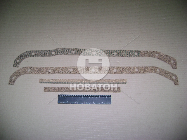 Ремкомплект прокладок поддона УАЗ (4 части) картонно-пробк. (Россия) - фото 