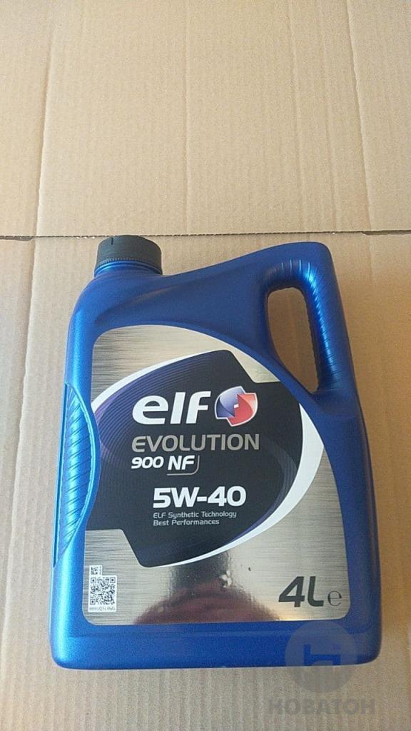 Масло моторное ELF EVOLUTION 900 NF 5W40 (ACEA A3/B4 - API SL/CF, Volkswagen 502.00/505.00, MB 229.3) 4L (пр Elf 213909/216650 - фото 
