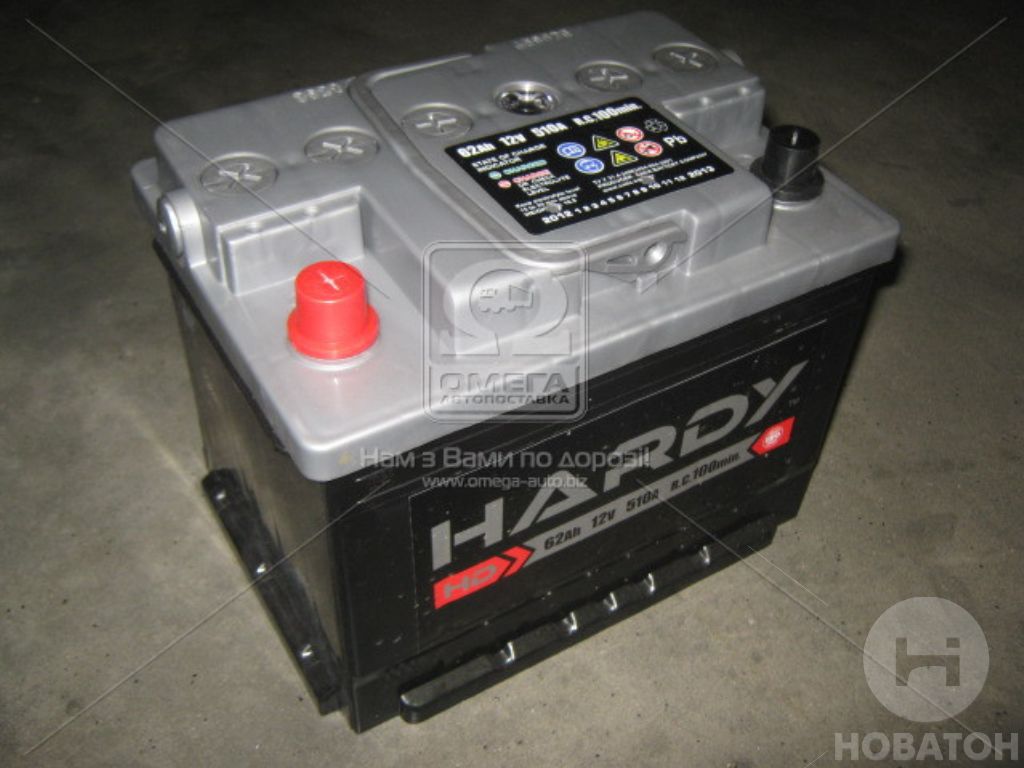Аккумулятор   62Ah-12v HARDY SP (242x175x190),L,EN510 - фото 