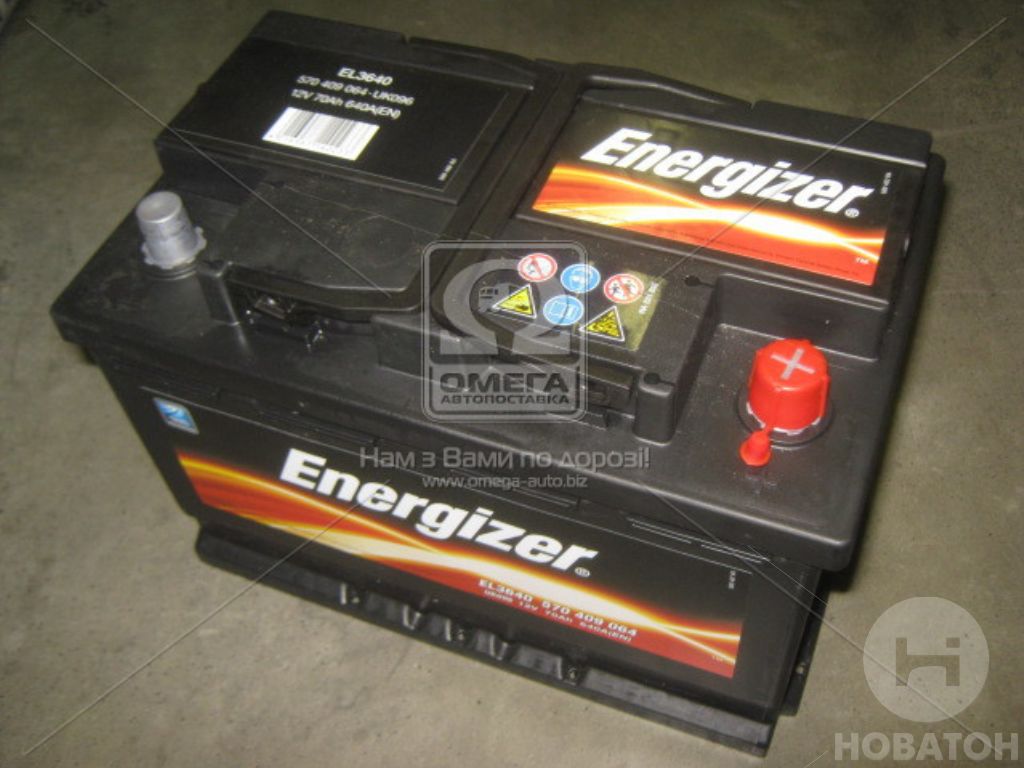 Аккумулятор   70Ah-12v Energizer (278х175х190), R,EN640 - фото 
