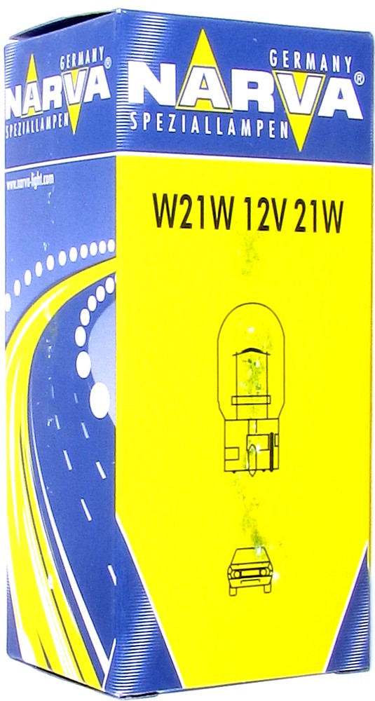 Лампа розжарювання W21w 12v 21w W3x16d (вир-во Narva) - фото 