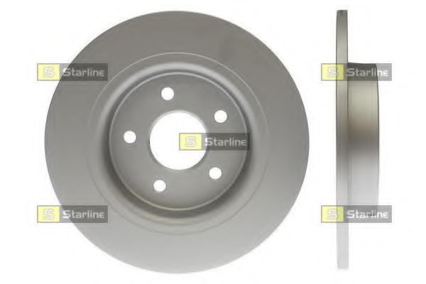 Диск тормозной задний (в упаковке два диска, цена указана за один) (Starline) PB 1489C - фото 