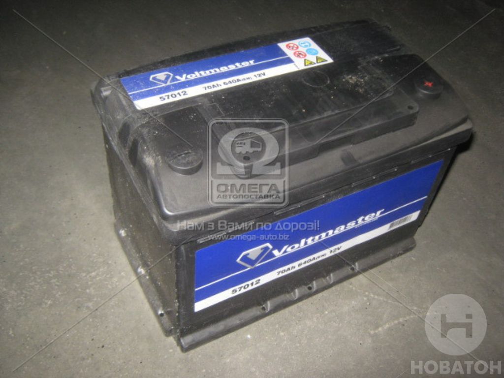 Акумулятор   70Ah-12v VOLTMASTER (278х175х190),R,EN640 EXIDE TECHNOLOGIES S.A. 57012 - фото 