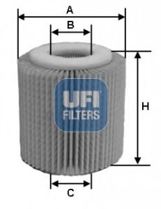 Масляний фільтр UFI 25.150.00 - фото 