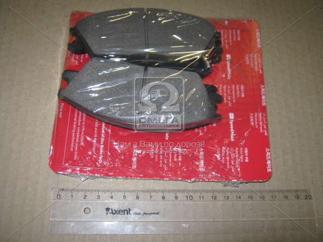 Колодки тормозные дисковые (F) HYUNDAI AVANTE, ACCENT, Accent (SPEEDMATE, Korea) - фото 