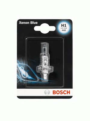 Лампа розжарювання H1 12V 55W P14,5s XENON BLUE (вир-во Bosch) - фото 0