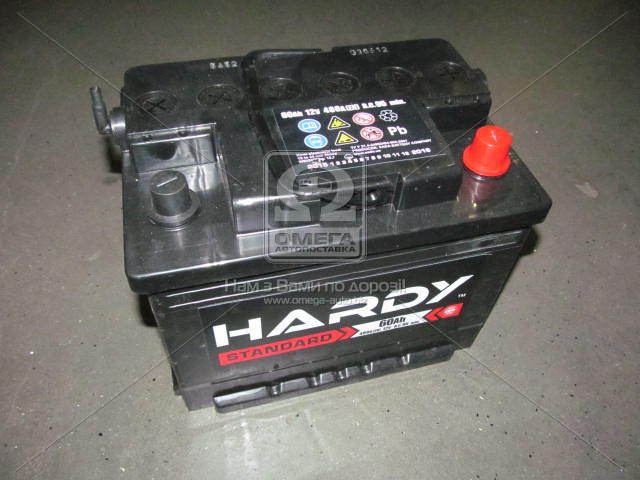Аккумулятор   60Ah-12v HARDY STANDARD (242x175x190),R,EN480 5237439847 - фото 