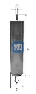 Фильтр топливный (UFI) 31.952.00 - фото 