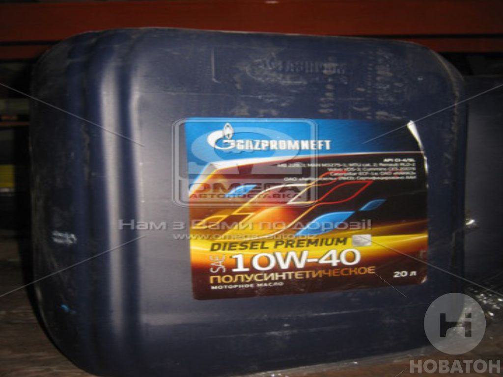 Масло моторное Gazpromneft Diesel Premium 10W40 API CI-4/SL, ACEA E7, A3/B4 (Канистра 20л) - фото 