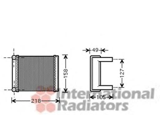 Радиатор отопителя SPRINTER ALL 95-06 (Van Wezel) VAN WEZEL 30006385 - фото 