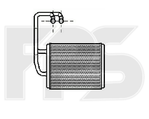 Радиатор отопителя KIA Cerato (LD) (Nissens) - фото 