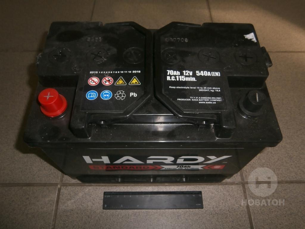 Аккумулятор  70Ah-12v HARDY STANDARD (278x175x190),L,EN540 5237865609 - фото 