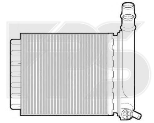 Радиатор отопителя (печки) (AVA COOLING) - фото 