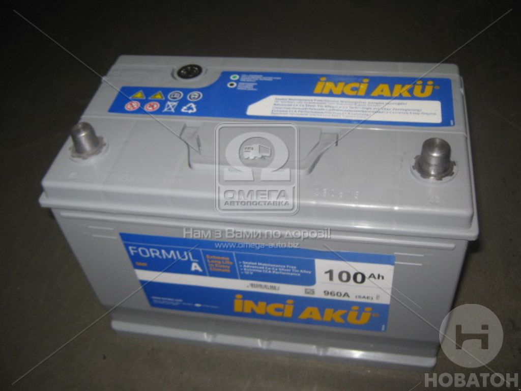 Аккумулятор 100 Ah-12v INCI AKU FormulA Asia (306х175х224), R, EN 960 6000896 - фото 