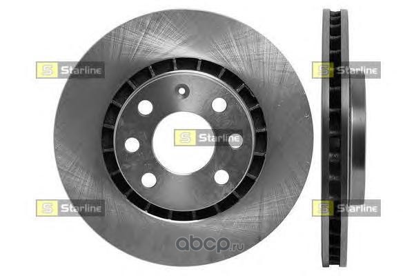 Диск тормозной передний (вентилируемый) (в упаковке два диска, цена указана за один) (Starline) PB2006 - фото 