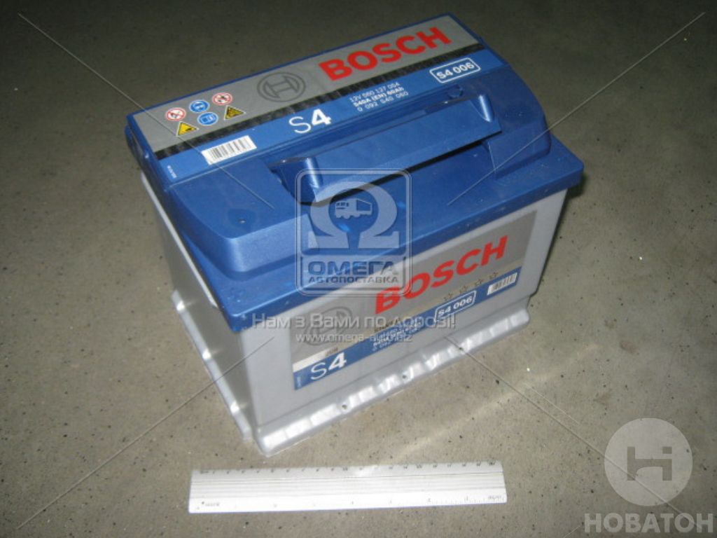 Аккумулятор   60Ah-12v BOSCH (S4006) (242x175x190),L,EN540 - фото 