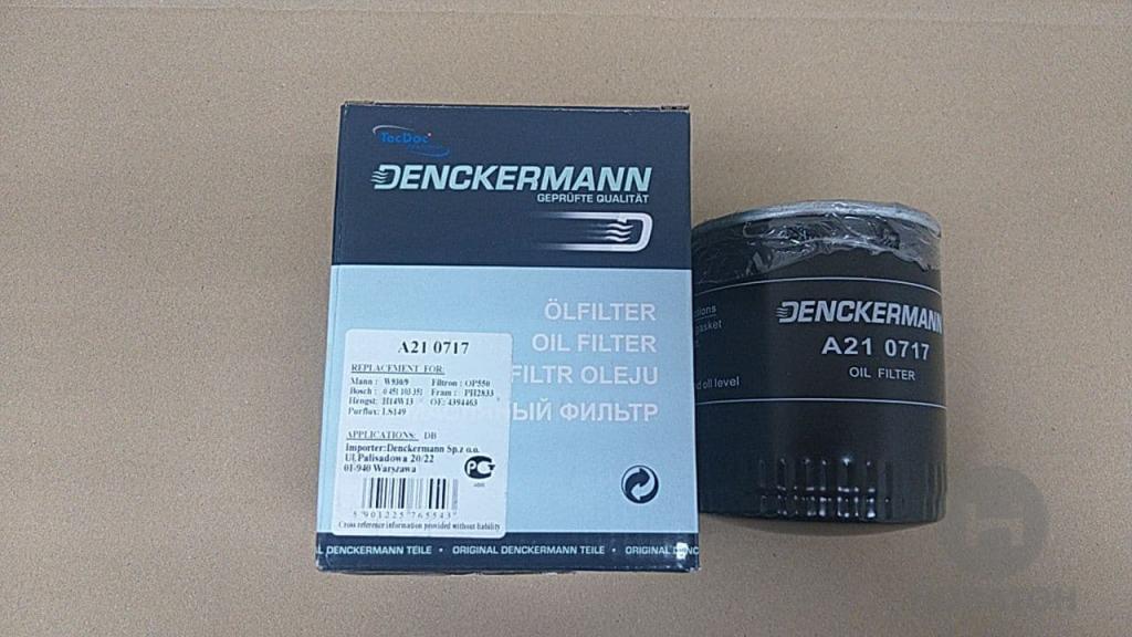Фильтр масляный ГАЗ дв.406 (3105-1017010) (h-114mm) (DENCKERMANN) Denckermann A210717 - фото 1