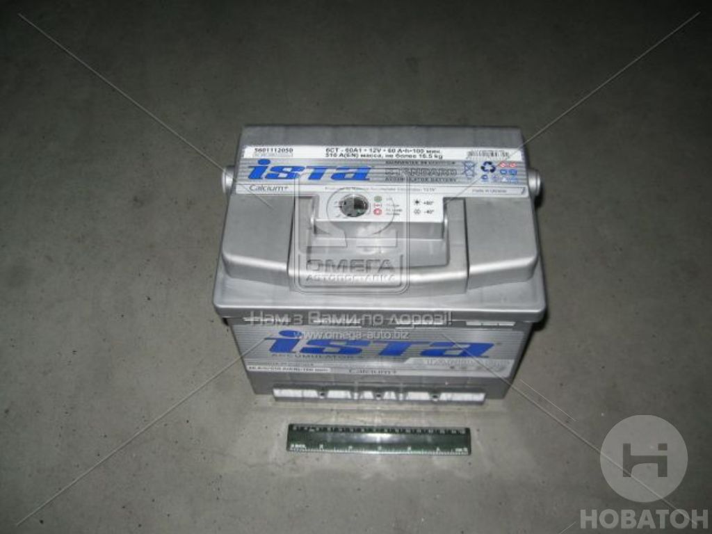 Аккумулятор  60Ah-12v ISTA Standard зал. Евро (242х175х190), R, EN 540 - фото 