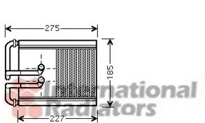 Радиатор отопителя HYUNDAI TUCSON (Van Wezel) VAN WEZEL 82006168 - фото 