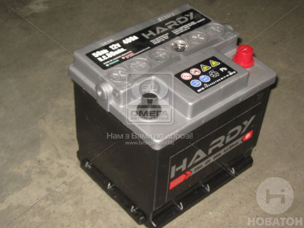 Аккумулятор   50Ah-12v HARDY PROFI (207x175x190),R,EN400 - фото 0