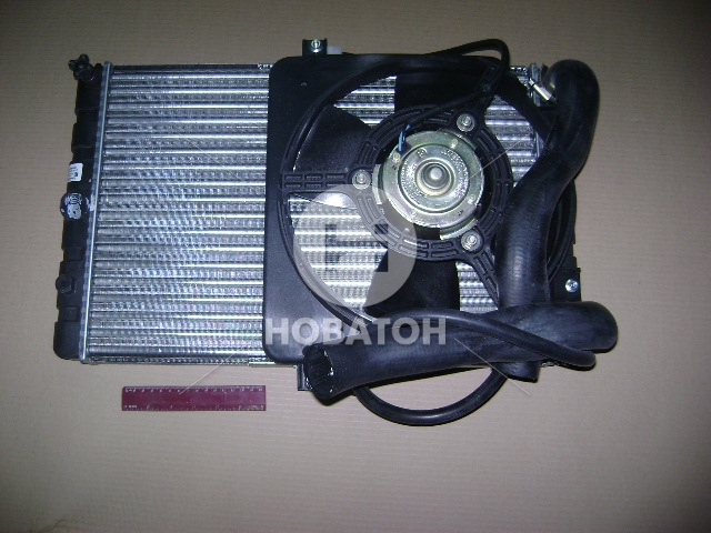 Радиатор охлаждения двигателя ВАЗ-2115,<Самара> с электровентилятором в сборе (ВИС) ВолгаПромМаркет ЗАО 21150-130001000 - фото 