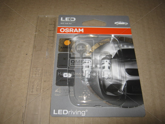 Лампа WY5W 2500K 12V 1W W2.1X9.5D LEDriving Standard (вир-во OSRAM) - фото 