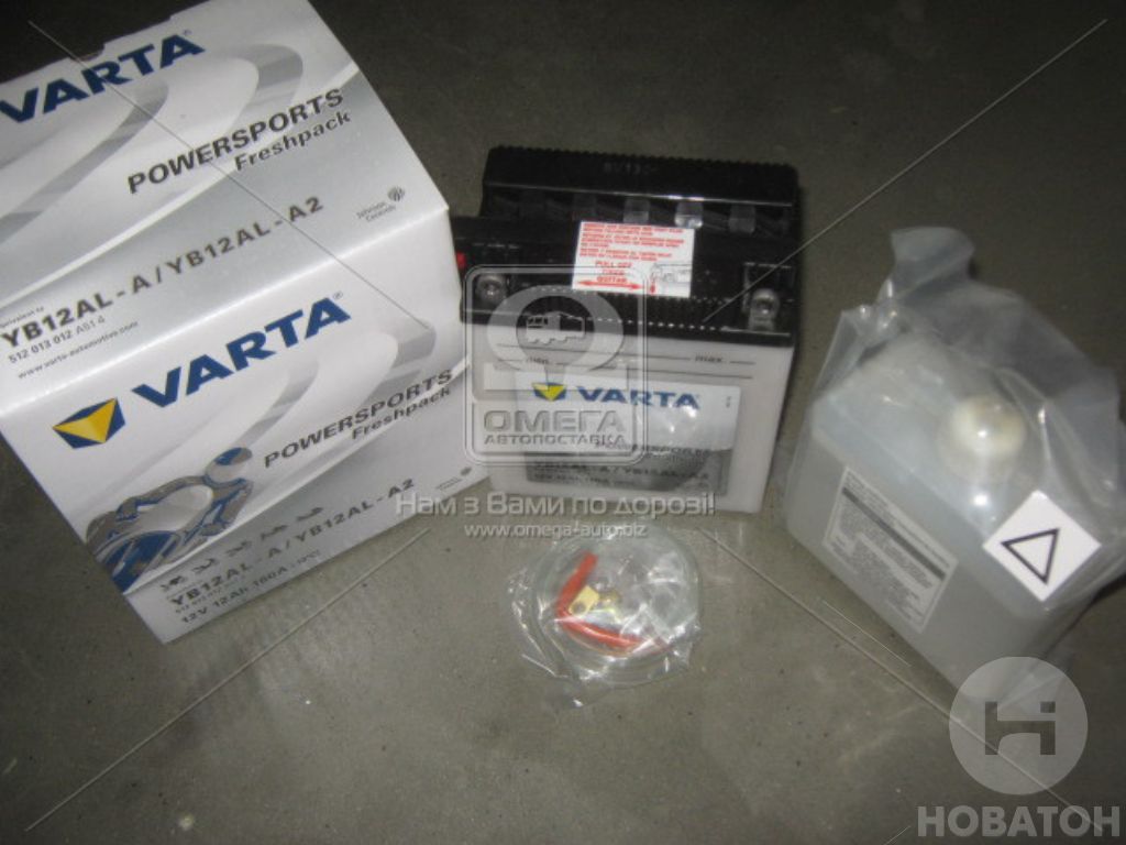 Акумулятор 12Ah-12v VARTA FS FP (YB12AL-A, YB12AL-A2) (136x82x161), R, Y8, EN120 - фото 