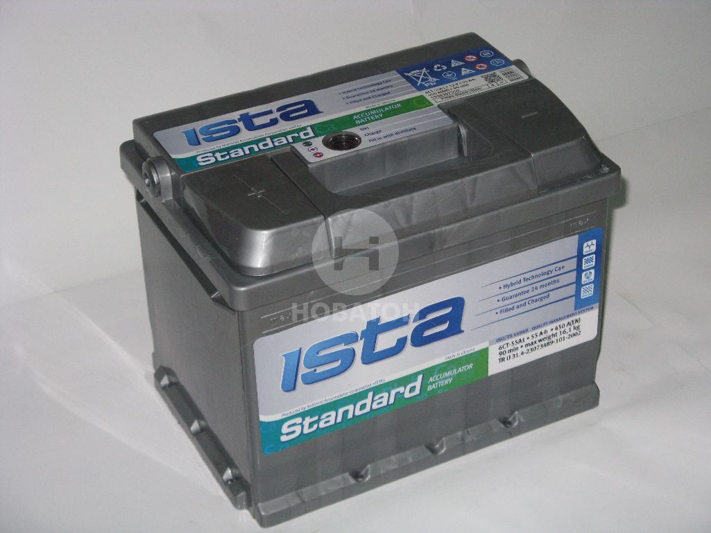 Акумулятор   55А1-6СТ  ISTA Standard (215х175х190) - фото 0
