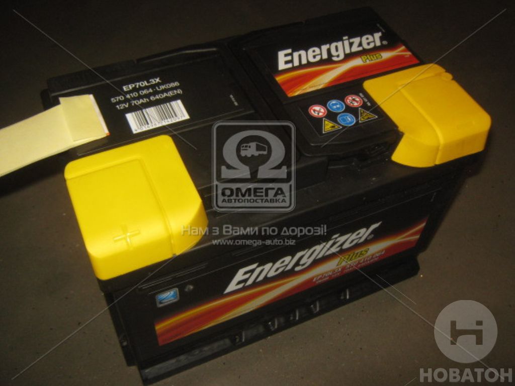 Аккумулятор  70Ah-12v Energizer Plus (278х175х190), L,EN640 570 410 064 - фото 