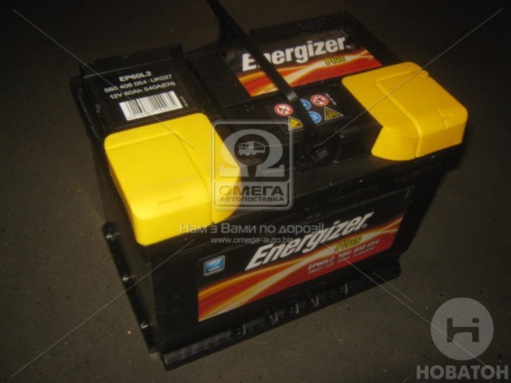 Акумулятор 60Ah-12v Energizer Plus (242х175х190), R, EN540 - фото 