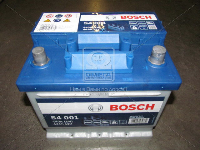 Акумулятор 44Ah-12v BOSCH (S4001) (207x175x175),R,EN440 0092S40010 - фото 