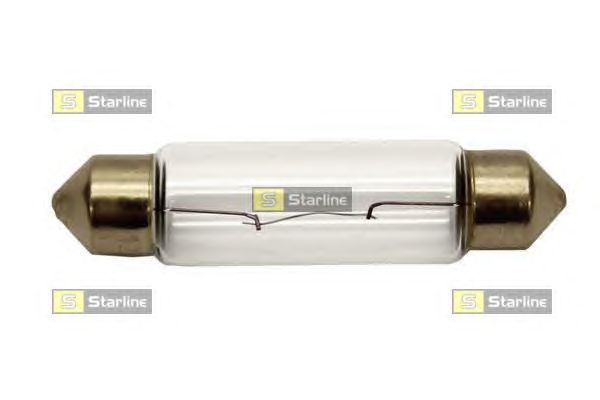 Автомобильная лампа: 12 [В] C10W/12V цоколь SV8.5 - софит 11x42mm (Starline) 99.99.970 - фото 