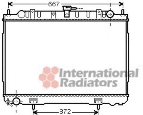Радиатор охлаждения X-TRAIL 22DCi MT AC 01- (Van Wezel) - фото 