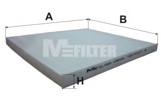 Фільтр салону HYUNDAI Acent, RIO III (вир-во M-filter) M-Filter K9093 - фото 