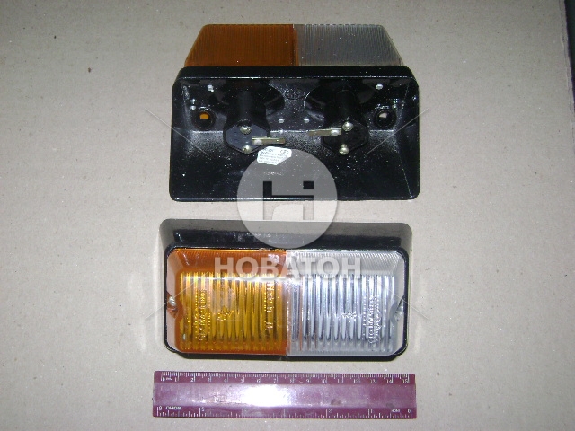 Фонарь МТЗ, ЮМЗ передний левый/правый габаритный, металлический корпус (Руслан-Комплект) Руслан-комплект ФП-204 - фото 