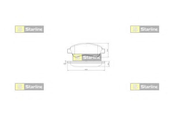 Колодки тормозные передние (дисковые) комплект (Starline) BD S842P - фото 