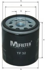 Фільтр масляний  LANOS, AVEO, LACETTI, NUBIRA, NEXIA (вир-во M-filter) M-Filter TF32 - фото 