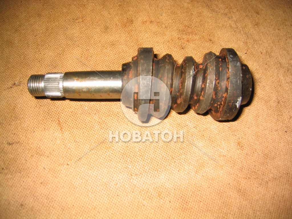 Червяк механизма рулевого ГАЗ 31029 с валом (ГАЗ) - фото 