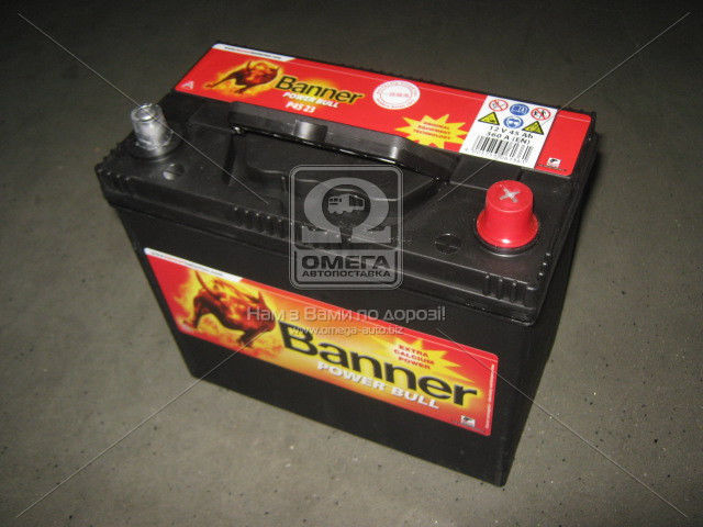 Аккумулятор  45Ah-12v Banner Power Bull (238x129x225), R, EN 390 (2-й сорт) - фото 